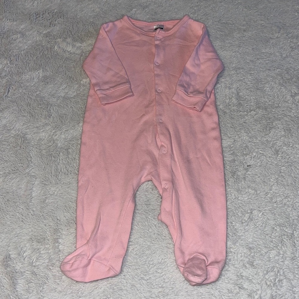 George pink snap up footie/ sleeper baby girl clothing
